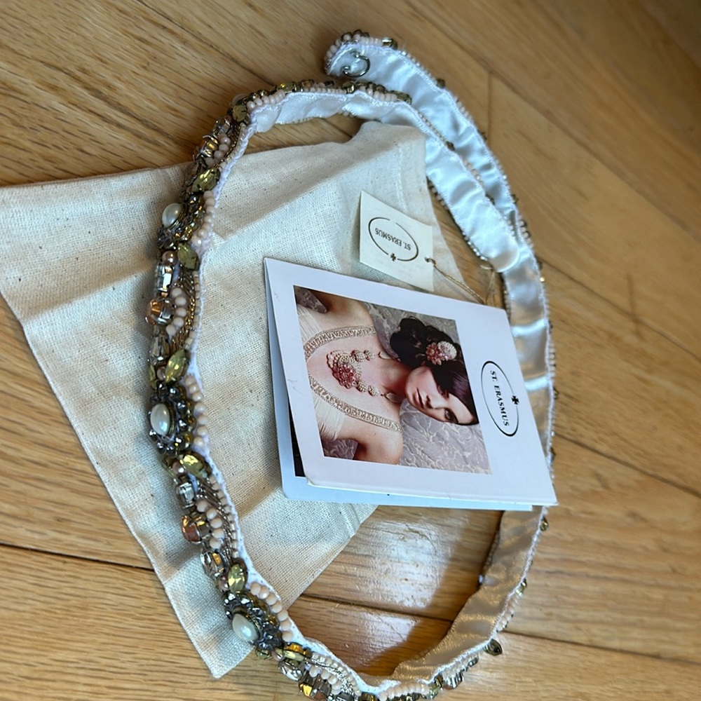 BHLDN St. Erasmus handcrafted jeweled sash